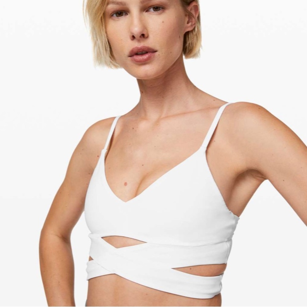 lululemon athletica White Strappy Sports Bra